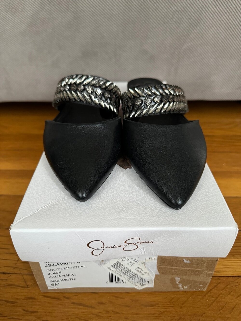 Jessica Simpson Lavretta leather slides - 6M